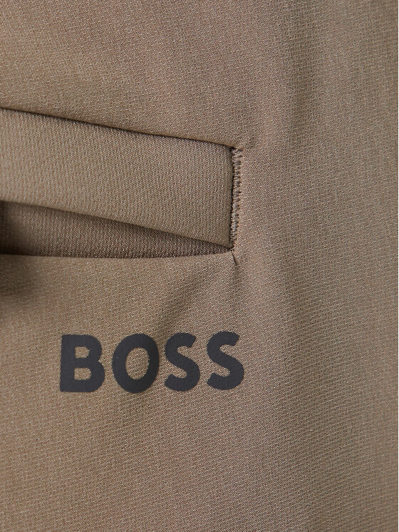 BOSS BOSS Kalhoty z materiálu T_Commuter 50534303 Zelená Slim Fit