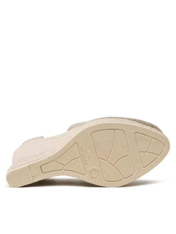 Manebi Manebi Espadrile Heart-Shaped Wedge Espadrilles O 7.1 WH Bej
