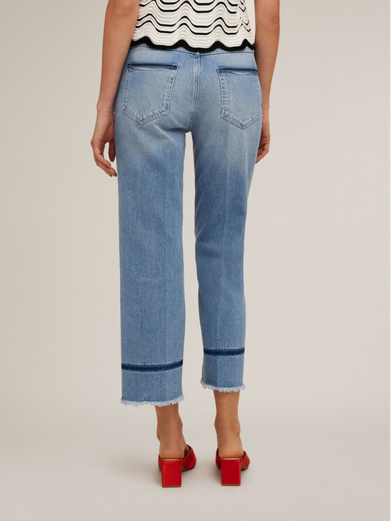 Motivi Motivi Jeansy P547Q003850N004 Turkusowy Cropp Fit