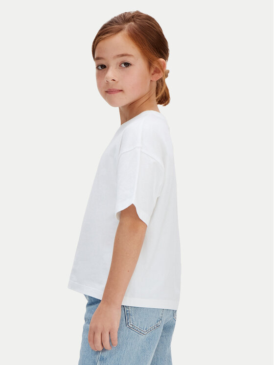 Calvin Klein Jeans Calvin Klein Jeans Tricou LVCKSJA16G Alb Boxy Fit