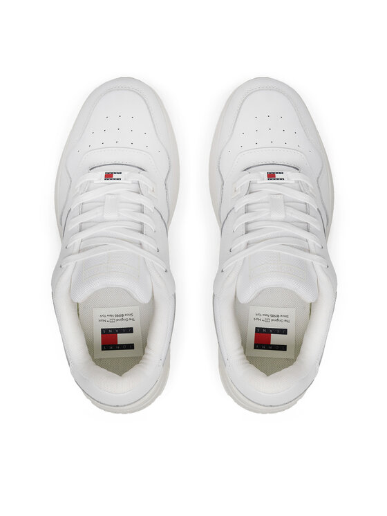 Tommy Jeans Tommy Jeans Sneakersy Tjw Retro Basket Flatform Ess EN0EN02506 Bílá