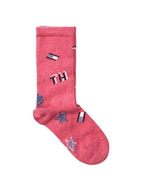 Tommy Hilfiger Tommy Hilfiger Sada 2 párů dětských vysokých ponožek 474005001 Modrá