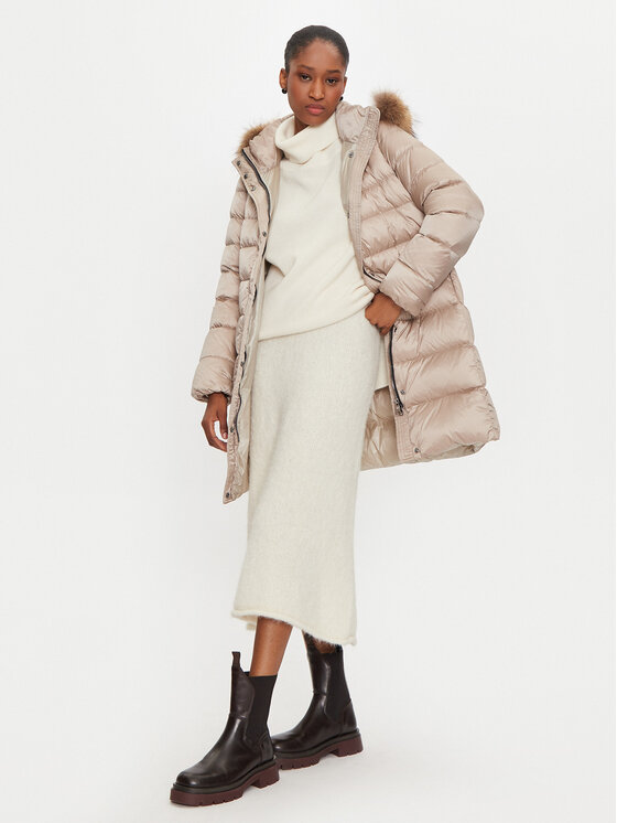 Hetregó Hetregó Daunenjacke Leonie 8N603M Beige Regular Fit