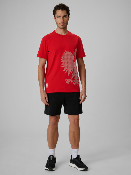 4F 4F T-Shirt STREFA KIBICA Czerwony Regular Fit