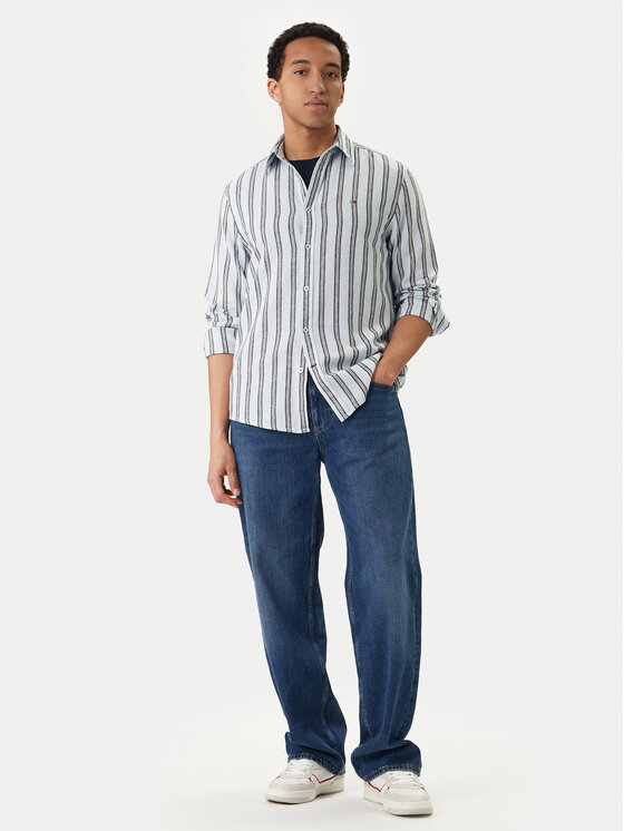 Tommy Jeans Tommy Jeans Camicia DM0DM22755 Celeste Regular Fit