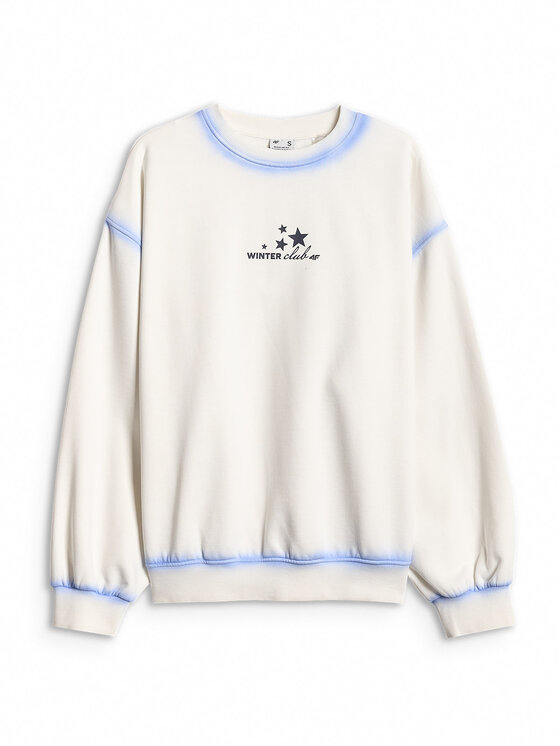 4F 4F Bluza SUMMIT BLISS Kremowy Regular Fit