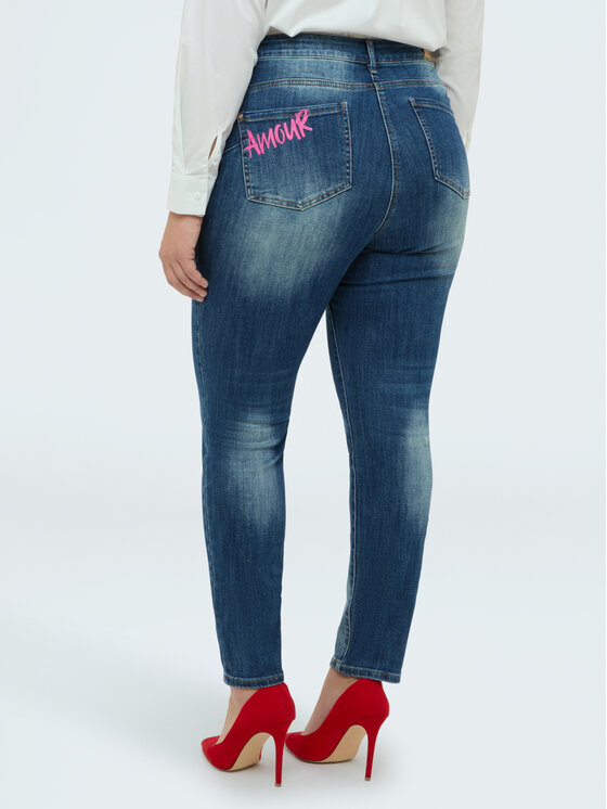 Fiorella Rubino Fiorella Rubino Jeansy P466T005167N034 Niebieski Skin Fit
