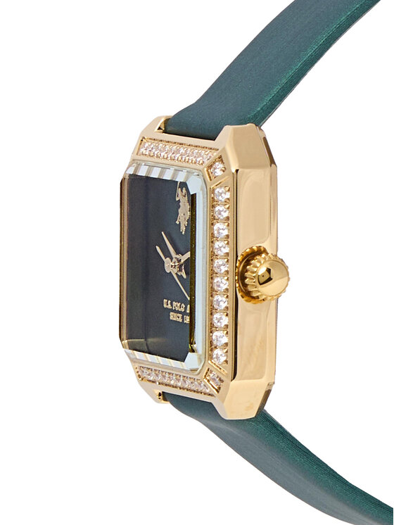 U.S. Polo Assn. U.S. Polo Assn. Rinkinys: laikrodis ir apyrankė USP6450TW Tamsiai žalia