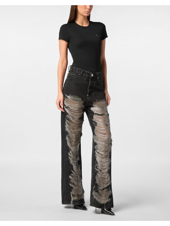 PHILIPP PLEIN PHILIPP PLEIN Džínsy 24257 Čierna Skater Fit