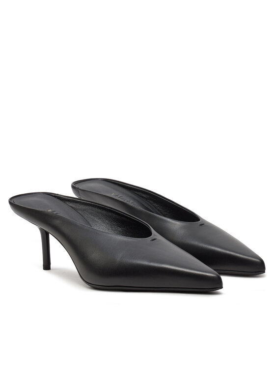 Max Mara Max Mara Шльопанці Mmmulecalf 24245261716 Чорний