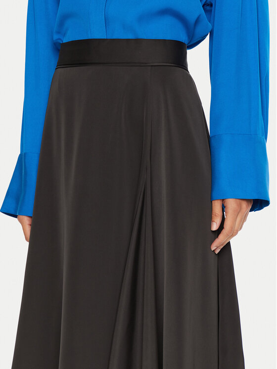 2NDDAY 2NDDAY Fustă midi Barrah 2245150279 Negru Regular Fit