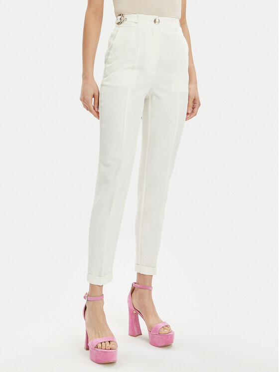Marciano Guess Marciano Guess Штани з тканини Giselle 4GGB05 7158A Écru Regular Fit