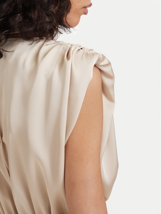 ACCESS FASHION ACCESS FASHION Sukienka wieczorowa 63-3309-122 Kremowy Regular Fit