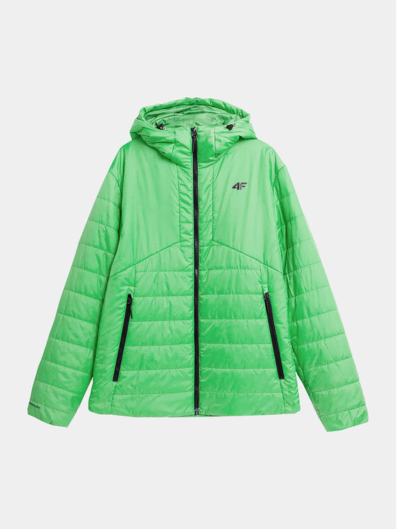 4F 4F Зимно яке 4FAW23TDJAM245 Зелен Regular Fit