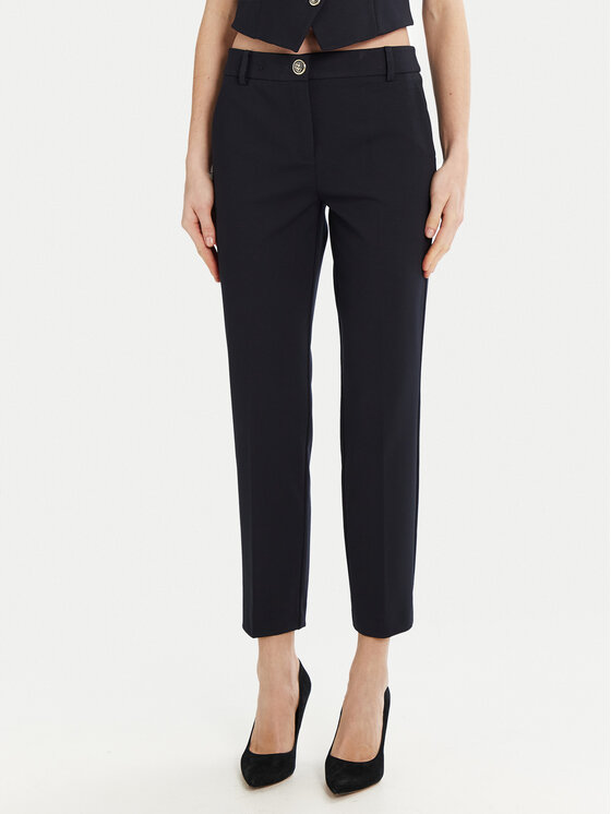 Marella Marella Chino kalhoty Dotto 2513781014 Tmavomodrá Slim Fit