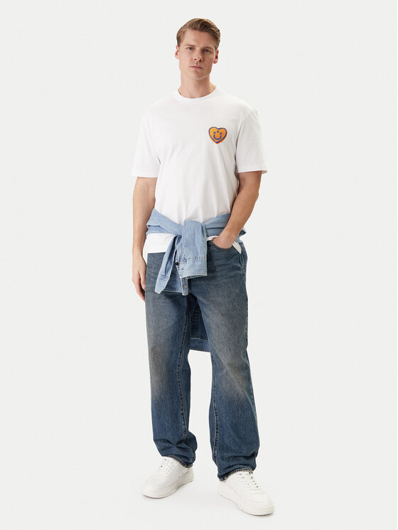 HUGO HUGO T-Shirt Nalentinio 50562727 Bílá Regular Fit