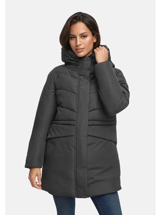 Marikoo Marikoo Kurtka zimowa Delilah Szary Regular Fit