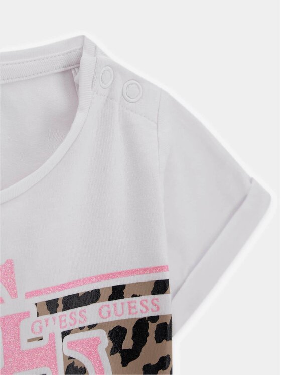 Guess Kids Guess Kids T-Shirt 183031 Biały Classic Fit