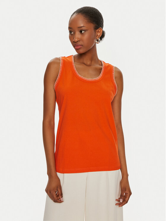 United Colors Of Benetton Top 34G7DH00W Oranžová Regular Fit