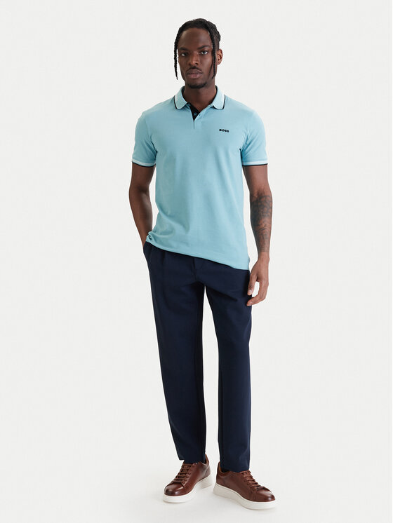 BOSS BOSS Polokošeľa Paul 50506193 Zelená Slim Fit