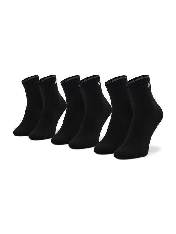 Skechers Skechers Set di 3 paia di calzini lunghi unisex SK42017 Nero