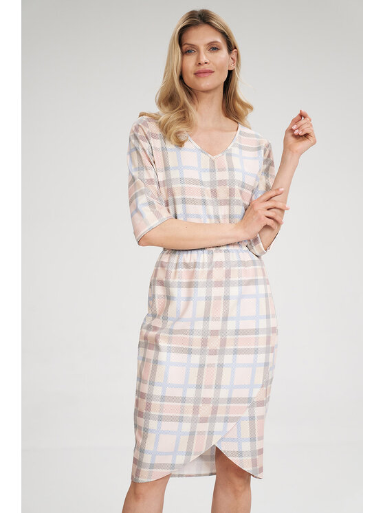 FIGL FIGL Φόρεμα M702 Έγχρωμο Regular Fit