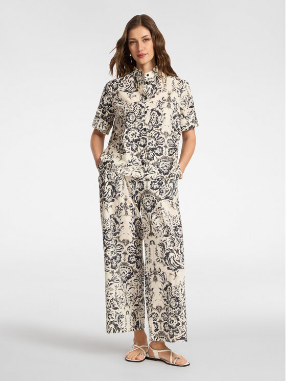 Elena Mirò Elena Mirò Spodnie materiałowe P076Z100181N001 Czarny Regular Fit