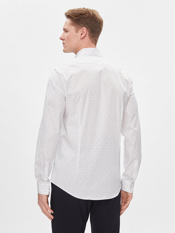 Calvin Klein Calvin Klein Koszula K10K112298 Biały Slim Fit