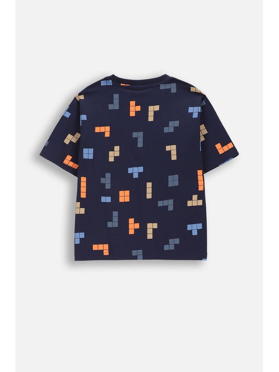 Coccodrillo Coccodrillo T-Shirt WC6143206MBK-015 Granatowy Regular Fit