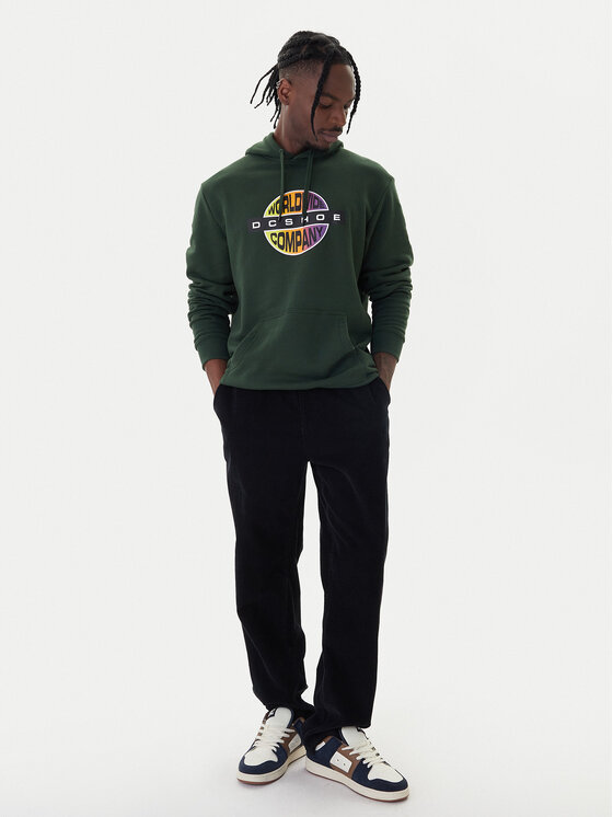 DC Shoes DC Shoes Bluza Core ADYSF03137 Zielony Regular Fit