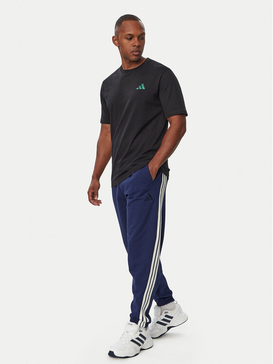 adidas adidas Spodnie dresowe Adidas Kit 3-Stripes Regular Cuffed KW2365 Niebieski Regular Fit