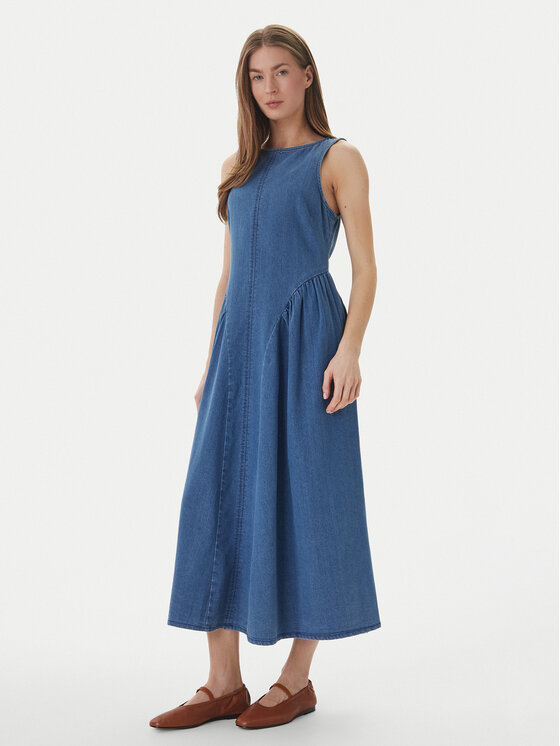 Vero Moda Vero Moda Sukienka jeansowa Kiara 10346411 Niebieski Regular Fit