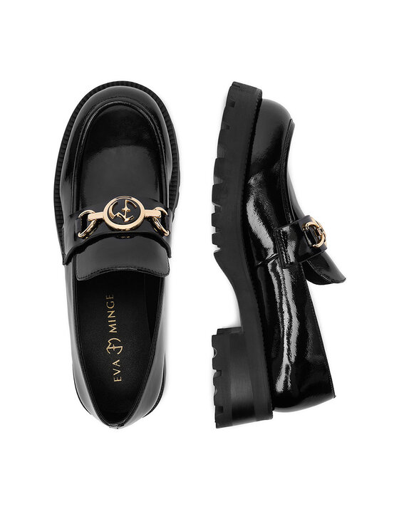 Eva Minge Eva Minge Loafersy EO-MOCCA-01 Černá