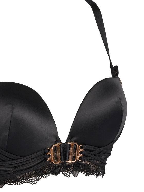 Hunkemöller Hunkemöller Biustonosz z fiszbiną Avela 302375 Czarny