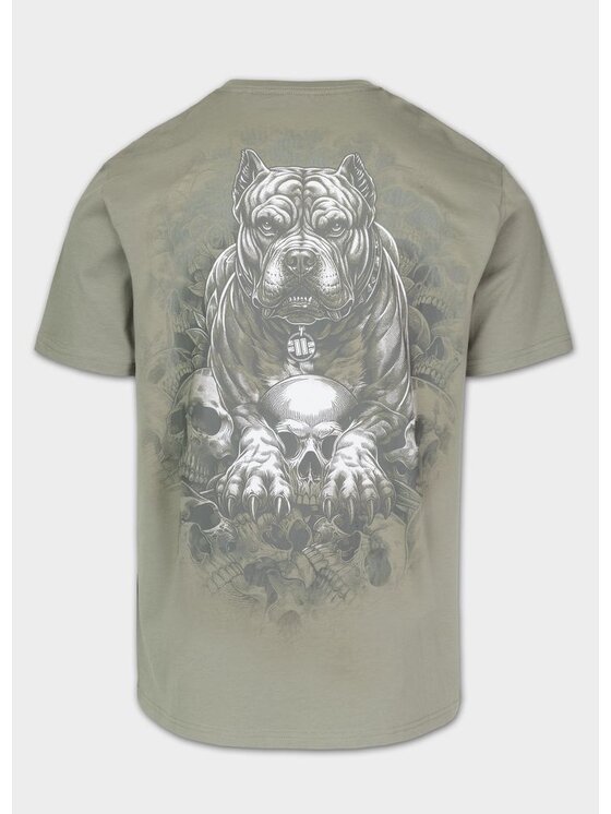PITBULL PITBULL T-Shirt GUARDIAN ANGEL Zielony Regular Fit