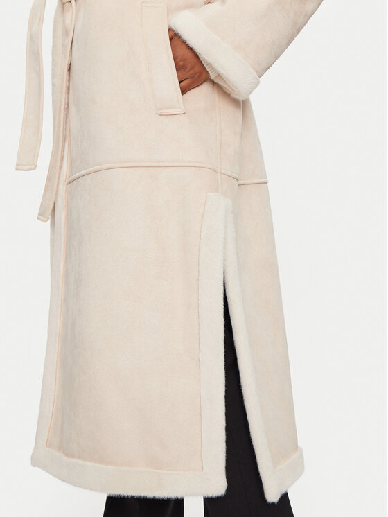 Luisa Spagnoli Luisa Spagnoli Fellmantel Sestante 541499 Beige Regular Fit
