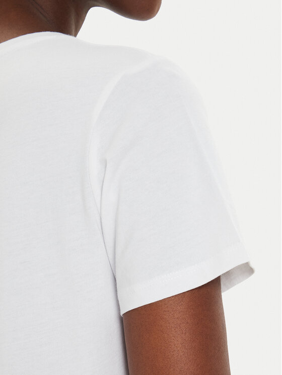 Pepe Jeans Pepe Jeans T-shirt Fiore PL505948 Bijela Regular Fit