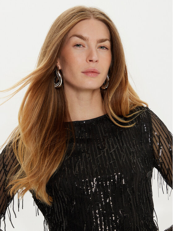 ONLY ONLY Halenka Spacy 15331803 Černá Cropped Fit