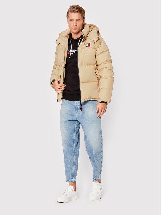 Tommy Jeans Tommy Jeans Pūkinė striukė Alaska DM0DM15445 Smėlio Regular Fit