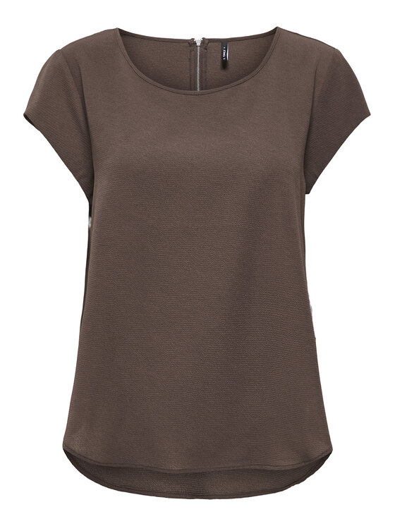 ONLY ONLY Bluse Vic 15142784 Braun Regular Fit