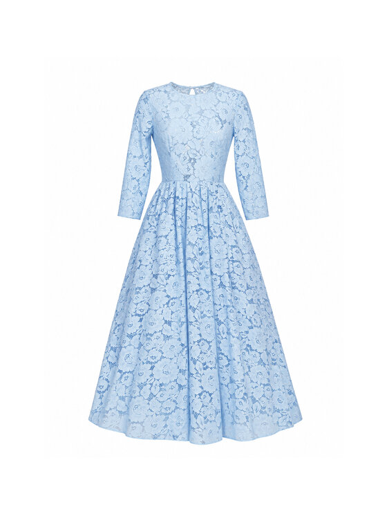 MATSOUR'I MATSOUR'I Sukienka koktajlowa Vicktoria Light Blue Niebieski A-Line Fit