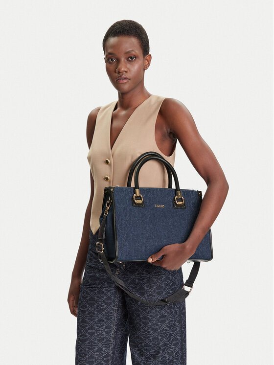 Liu Jo Torebka Ecs M Satchel AF5008 D0001 Granatowy