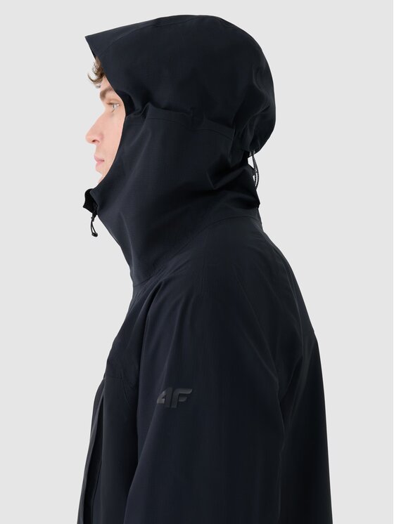 4F 4F Outdoorová bunda 4FWSS25TTJAM711-20S Čierna Regular Fit