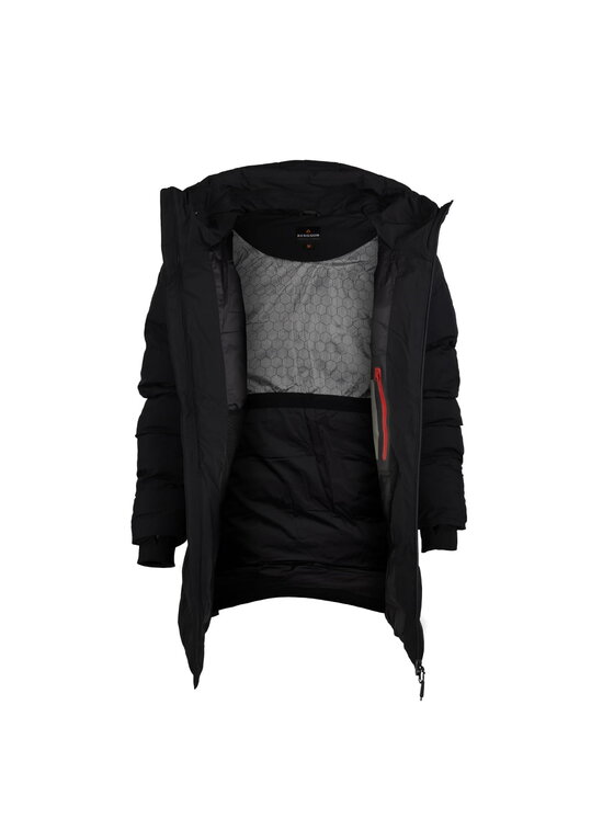 Bergson Bergson Płaszcz SNOW LEOPARD Czarny Regular Fit
