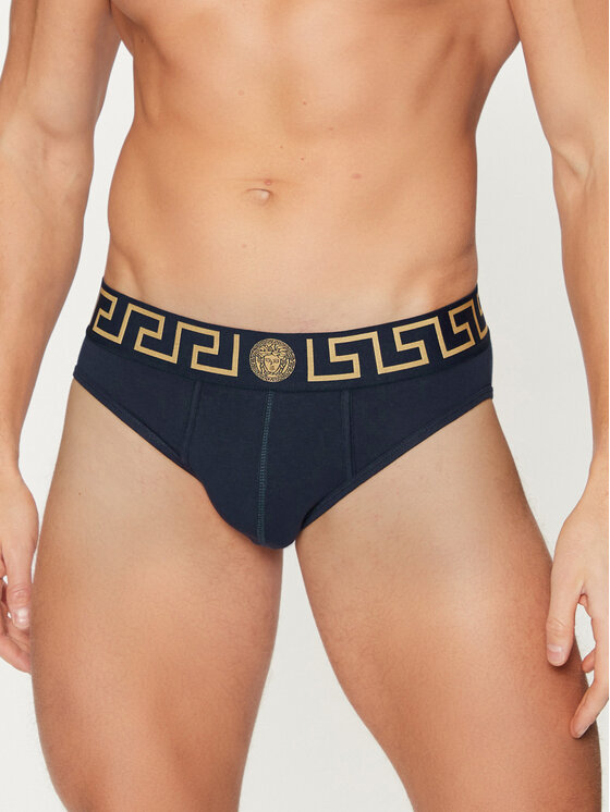 Versace Versace Набір з 3 пар сліпів AU10327 1A10011 Кольоровий