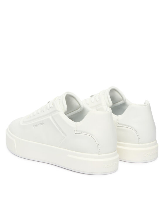Calvin Klein Calvin Klein Sneakersy Basket Cups Oxf Lup Hf Lth YM0YM01452 Bílá