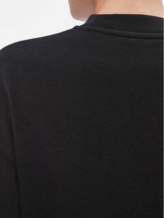 Calvin Klein Calvin Klein Bluza Metallic Micro Logo Sweatshirt K20K206961 Czarny Regular Fit