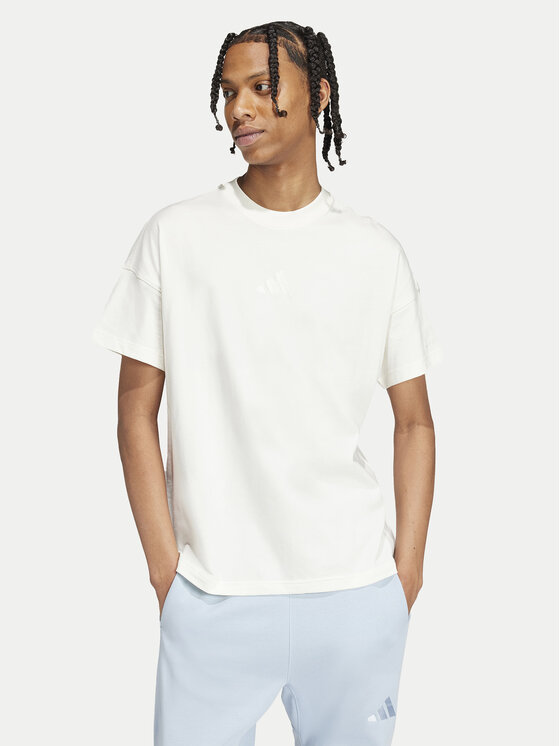 adidas adidas T-Shirt ALL SZN IV5217 Bílá Loose Fit