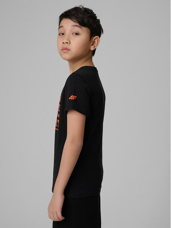 4F 4F T-Shirt HIKING TRIP Czarny Regular Fit