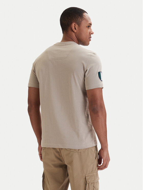 Aeronautica Militare Aeronautica Militare T-Shirt 261TS2544UJ00592 Μπεζ Regular Fit